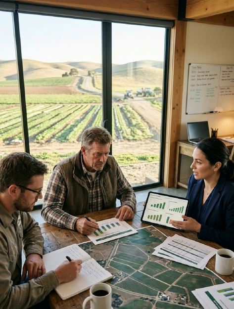 Office financial meeting